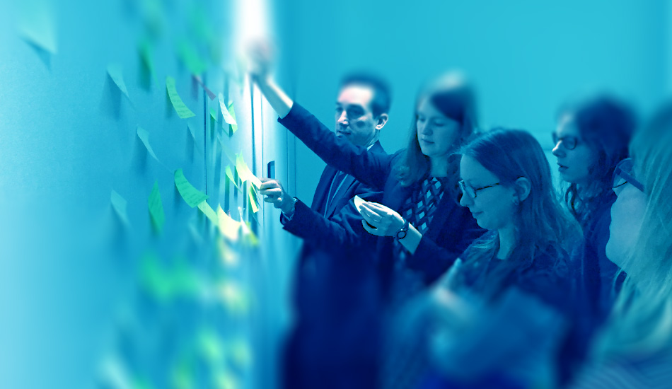 Card sorting session